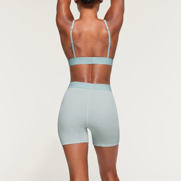 Skims Cotton Rib Boxer - Frost - Picture 4 of 4